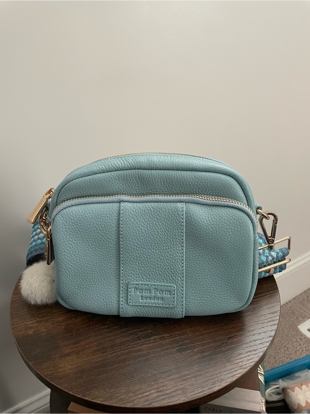 Pom Pom London Original Crossbody Carolina Blue